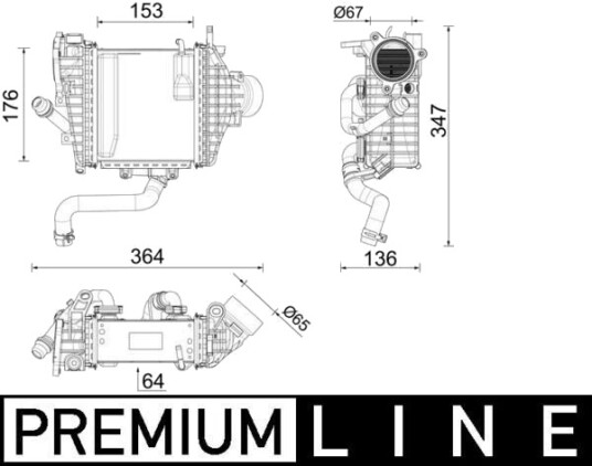 Intercooler MAHLE CI 641 000P