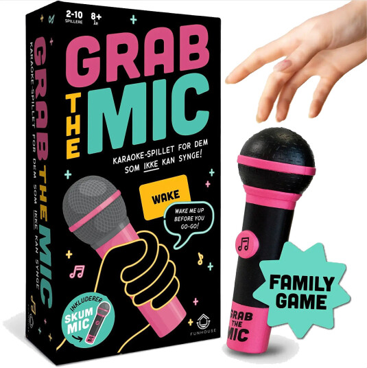 Funhouse Games Grab The Mic Festspill for Barn - 8+ år, 2-10 spillere