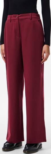 Pieces Pckamil Hw Wide Pant Noos Bc Burgundy XS x 32