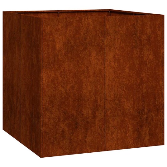 Plantekasse rust 80x80x80 cm forvitringsstål