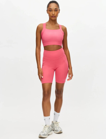 Röhnisch Flattering High Waist Bike Tights   Pink   XS