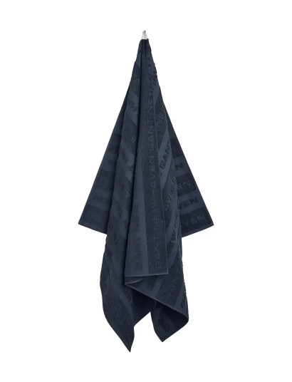 GANT Jacquard New Haven Beach Towel - Blue - 100X180