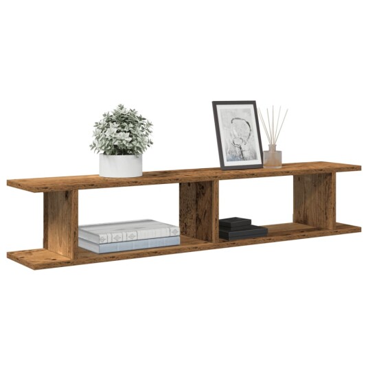 Vegghyller 2 stk gammelt tre 105x18x20 cm konstruert tre 8721158439550 Vegghyller 2 stk gammelt tre 105x18x20 cm konstruert tre 8721158439550
