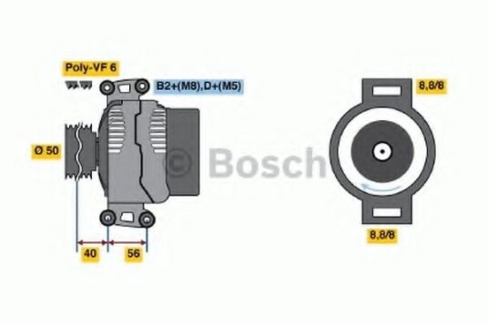 Dynamo BOSCH 0 986 043 660 Dynamo BOSCH 0 986 043 660