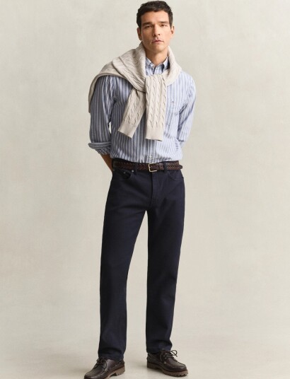Gant Reg Soft Twill Jeans Navy 30 x 32