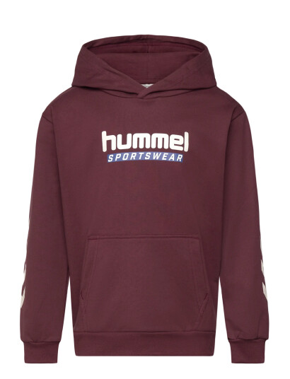 Hummel Hmljr Logo Hoodie   Burgundy   110/116