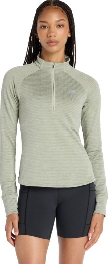 New Balance Athletics Heat Grid 1/2 Zip - Green - XL
