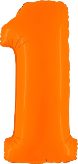 Ballongkungen Ballongtall Matt Oransje Tallet 1 400100MO
