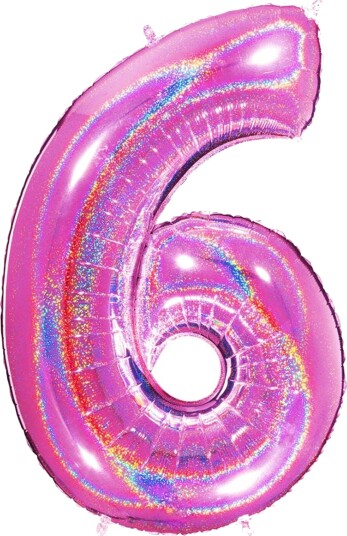 Ballongkungen Tallballong Glitter Rosa Tallet 6 616GHF