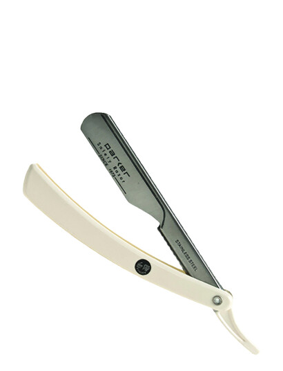 Parker Parker Ptw - White Abs Handle Push Type Barber/Straight Razor - White - ONE SIZE Parker Parker Ptw - White Abs Handle Push Type Barber/Straight Razor - White - ONE SIZE
