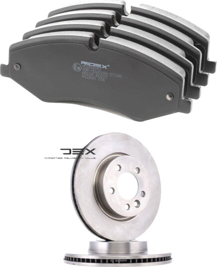 Bremseskiver og -klosser RIDEX 3405B2691