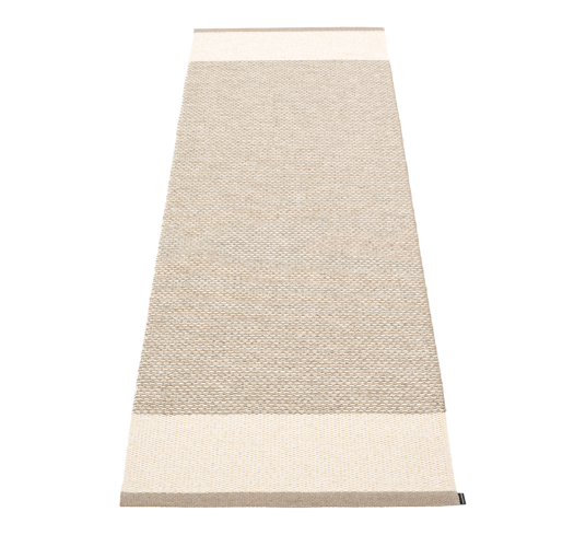 Pappelina Edit matte mud vanilje lin metallic 85x260 cm