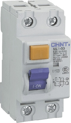 Chint JORDFEILBRYTER 2P 63A 30mA KL.A - 1615650