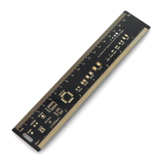 PCB linjaLinjal med trykk av integrerte kretser og mer 20cm