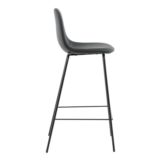 Venture Design Polar barstol Svart/svart PU läder/svart Svart