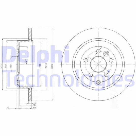 Bremseskive DELPHI BG4124C