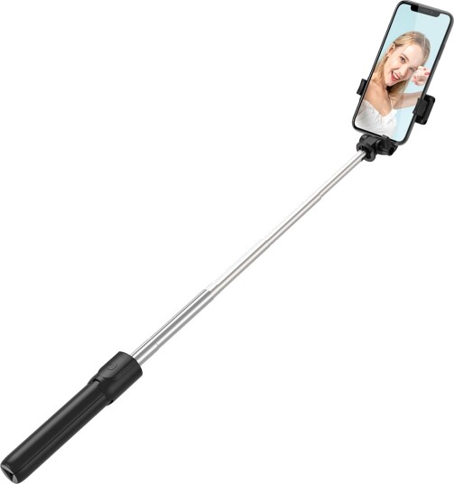 Selfiestang Hurtel Selfiestang Wry1s Teleskopisk Stativ 0,7 M For Telefon - Sort