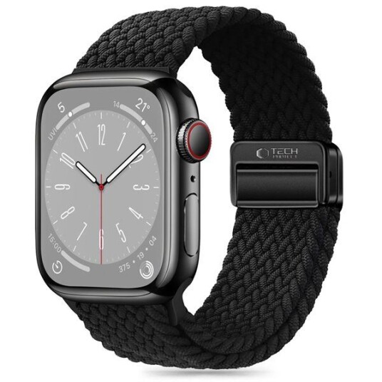 Tech Protect Nylonmag Rem til Apple Watch 38/40/41mm Svart