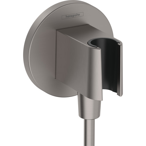 Hansgrohe FixFit S slangeuttak, børstet sort krom Hansgrohe FixFit S slangeuttak, børstet sort krom
