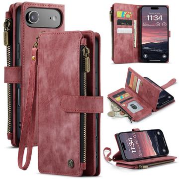 Caseme iPhone Air C30 Multifunksjonell Lommebok deksel   Rød