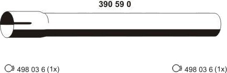 Eksosrør ERNST 390590 Eksosrør ERNST 390590