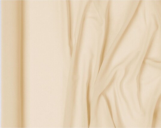 Kremfarget Bordløper i Chiffon 48 cm x 5 meter