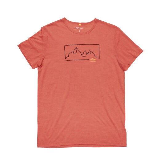 Devold Men's Active 'outline' Tee Cayenne L