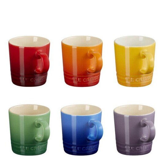 Le Creuset   Rainbow espressokrus 10 cl 6 stk