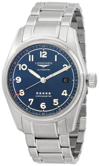 Longines Herreklokke L3.810.4.93.6 Spirit Blå/Stål Ø40 mm Longines Herreklokke L3.810.4.93.6 Spirit Blå/Stål Ø40 mm