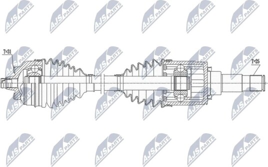 Nty Drivaksel NTY NPW BM 169 Nty Drivaksel NTY NPW BM 169