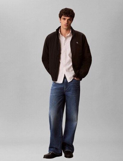 Calvin Klein Jeans Ls Padded Nylon Harrington Jacke Black M