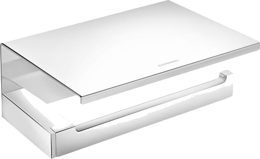 kosmisk papirholder med lokk chrome 160x60x120 mm