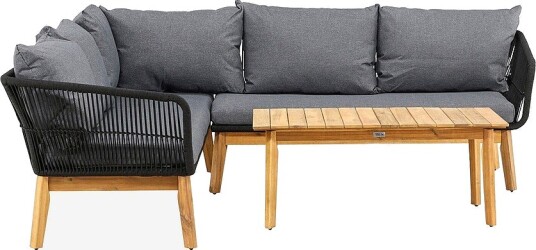 Venture Home Chania Hjørnesofasett Svart