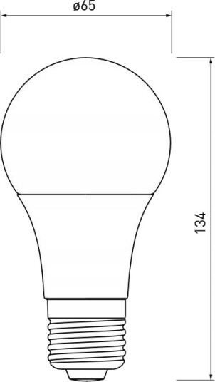 Gtv Led Lyskilde A65 4000K E27 18W 1700 Lm Ld Pn3a65 18W
