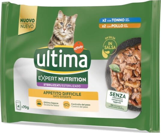 Affinity Ultima Våtfôr Ultima Cat Expert Nutrition Difficult Appetite Tunfisk & Kylling 4 X 70 G