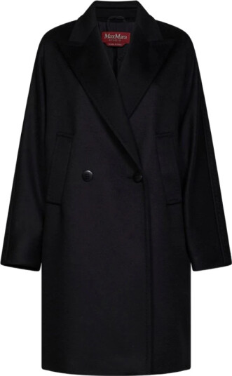 Max Mara Studio Dame Frakker Svart M,