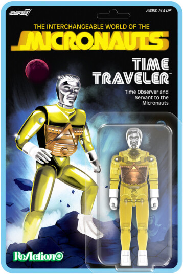 Micronauts ReAction+ Wv3 Time Traveler Translucent Yellow
