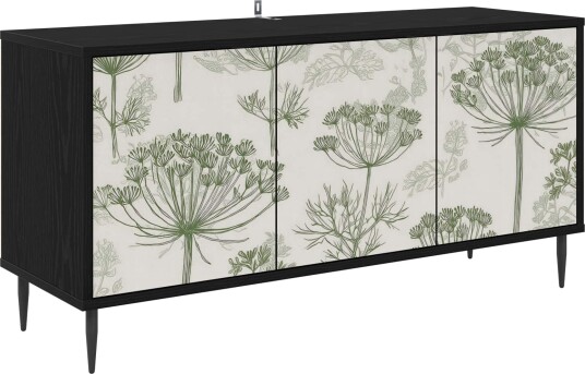 vidaXL TV skap GOTHA 102 x 33 x 51 cm Svart eik Konstruert tre