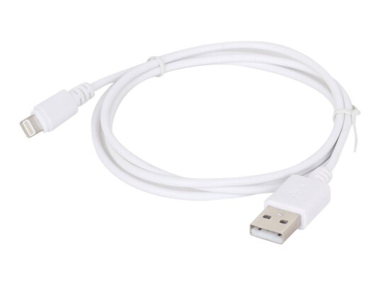 Gembird Lightning-kabel 1 m USB til Lightning Skjermet Hvit