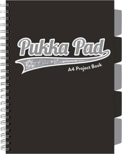 Prosjektbok Svart A4/100K Kratka Czarny 3Szt