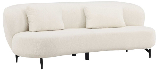Venture Design Luna 3-seters sofa Svart/hvit Hvit