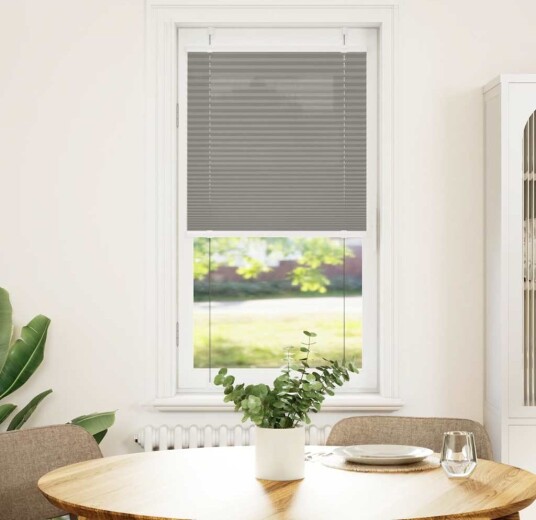 plisségardin antrasitt 55x100 cm Stoff Bredde 54,4 Polyester
