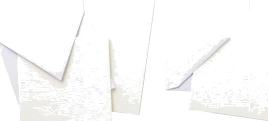 Cricut   Greeting Card   S40   Utbyggbar   Baronial   121 X 121 Mm   Spiss   Åpen Ende   Overlappende Klaffer   Hvit Elfenben 12