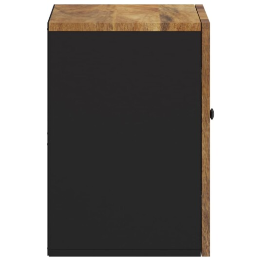 vidaXL Veggskap for baderom 38x33x48 cm heltre mango