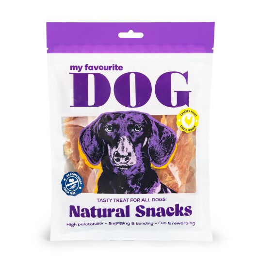 Tørket Kyllingfilet 360g - Naturlige Godbiter til Hund - My Favourite Dog