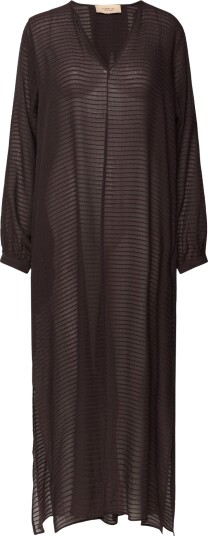 A Part Of The Art Horizon Dress Sheer Stripe Brown XS/S