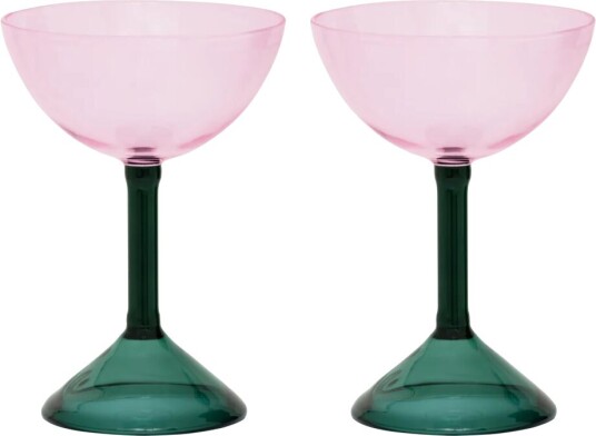 Urban Nature Culture gavesett coupeglass 2-pk Pink Urban Nature Culture gavesett coupeglass 2-pk Pink