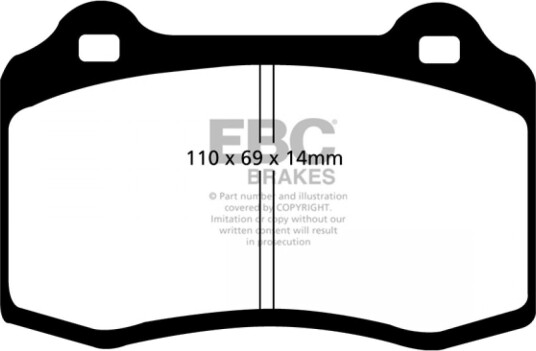 Bremseklosser EBC Brakes DP41140R Bremseklosser EBC Brakes DP41140R