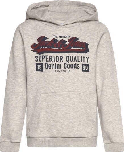 Jack & Jones Jjelogo Sweat Hood 2 Col 25/26 Noos Mni Grey 104 Jack & Jones Jjelogo Sweat Hood 2 Col 25/26 Noos Mni Grey 104