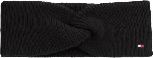 Tommy Hilfiger Th Flag Knit Headband - Black - ONE SIZE